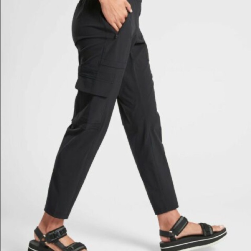 Athleta Chelsea Cargo Pant, Black- correction